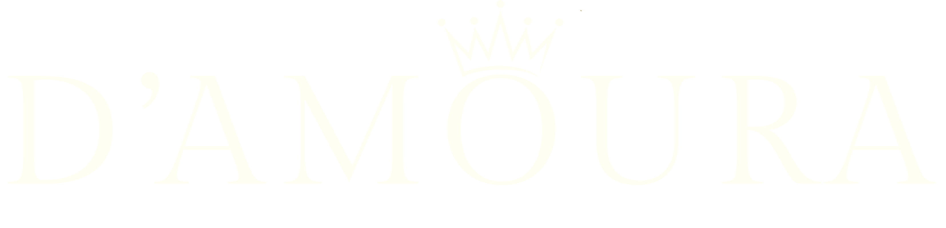 D'AMOURA Logo Cream #FFFEF2 damoura-logo